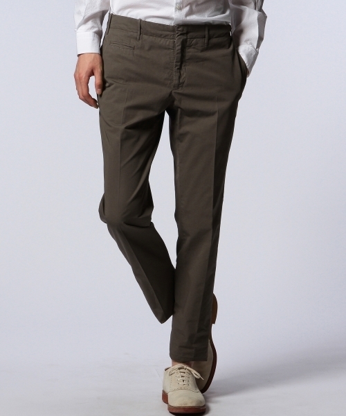 UNITED ARROWS（ユナイテッドアローズ）の「＜INCOTEX＞ CTN GABA H/BACK ◆（スラックス・メンズ・オリーブ/ネイビー/ダークブラウン・46/48）」の2枚目の写真