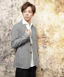 おしゃれスタ（オシャレスタ）の「ツイードテーラードジャケット(IR) レディース メンズ（テーラードジャケット）」