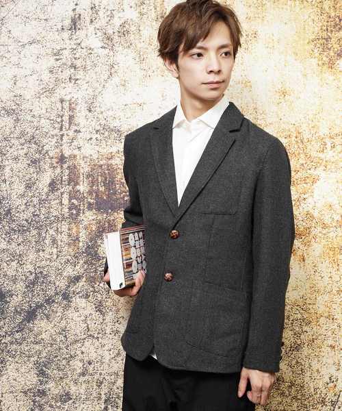 おしゃれスタ（オシャレスタ）の「ツイードテーラードジャケット(IR) レディース メンズ（テーラードジャケット・メンズ・A/B/C/D・M/L/XL）」の17枚目の写真