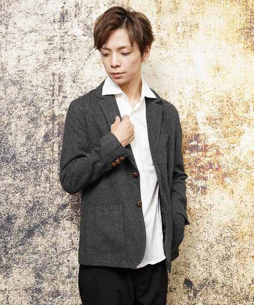 おしゃれスタ（オシャレスタ）の「ツイードテーラードジャケット(IR) レディース メンズ（テーラードジャケット・メンズ・A/B/C/D・M/L/XL）」の22枚目の写真