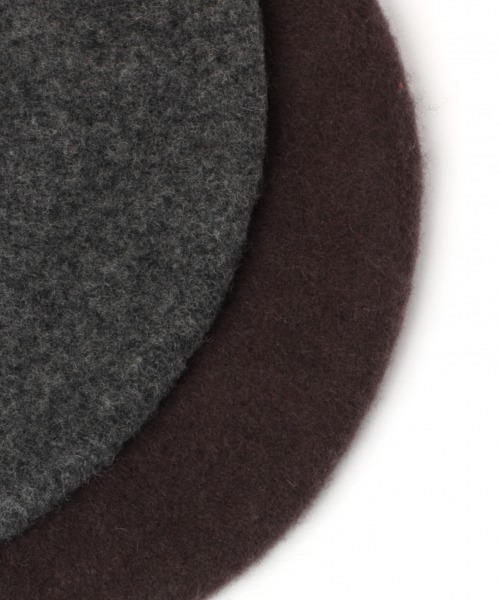 LOWRYS FARM(ローリーズファーム)の「フェルトベレー 853609(ハンチング/ベレー帽・レディース・チャコールグレー/ブラック/ブラウン/ブラック系その他/ダークブラウン/ベージュ・FREE)」の9枚目の写真