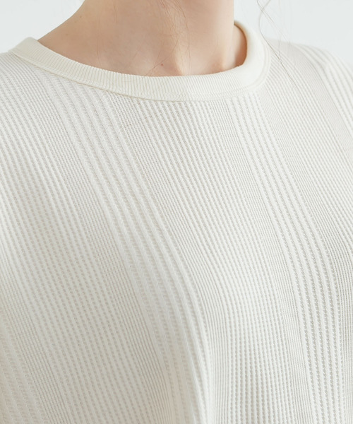 rectangle（レクタングル）の「バックヘンリーサーマルカットソー（Tシャツ/カットソー・レディース・ベージュ/カーキ/ピンク/アイボリー/モカ・FREE）」の10枚目の写真