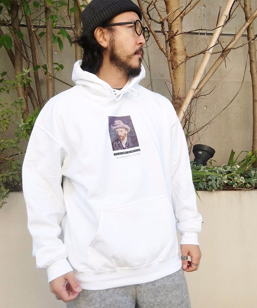 THE MORNING AFTER（ザ モーニング アフター）の「[ ART ] VINCENT WILLEM VAN GOGH　PARKA（パーカー・メンズ・ホワイト/ブラック・MEDIUM/LARGE）」の2枚目の写真