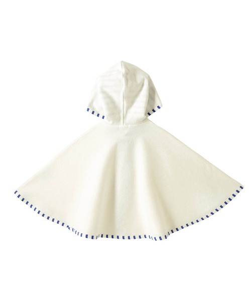HOT BISCUITS（ホットビスケッツ）の「パイル素材おでかけポンチョ（ポンチョ・キッズ・ブルー・フリー(70-90cm)）」の8枚目の写真