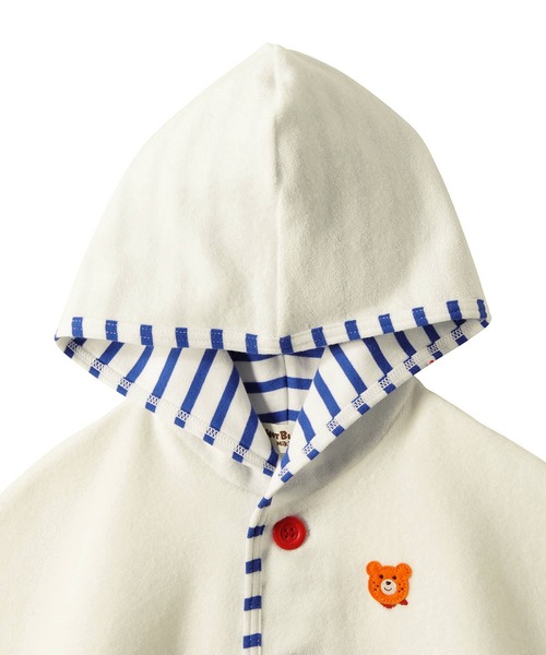 HOT BISCUITS（ホットビスケッツ）の「パイル素材おでかけポンチョ（ポンチョ・キッズ・ブルー・フリー(70-90cm)）」の13枚目の写真