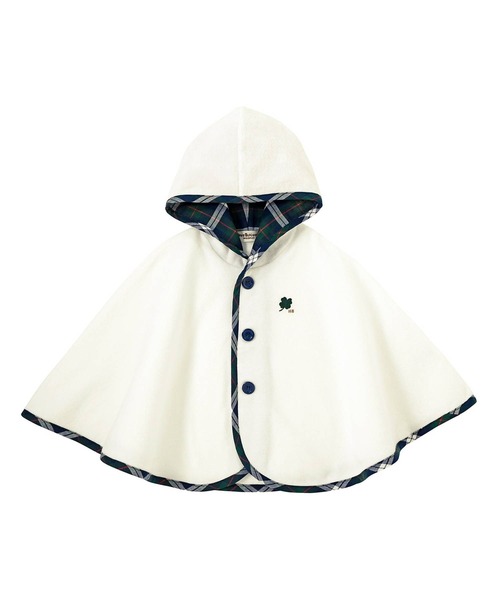 HOT BISCUITS（ホットビスケッツ）の「パイル素材おでかけポンチョ（ポンチョ・キッズ・ブルー・フリー(70-90cm)）」の3枚目の写真