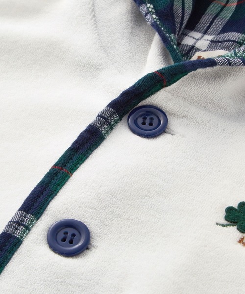 HOT BISCUITS（ホットビスケッツ）の「パイル素材おでかけポンチョ（ポンチョ・キッズ・ブルー・フリー(70-90cm)）」の9枚目の写真