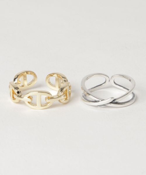 Burner（バーナー）の「【OKUOKU　0909】セットリング（リング・メンズ・A/B/C/D/E/F/G/H/I/J/K/L/M/N/O/P/Q/R/S/T/U/V/W/X/Y・FREE）」の3枚目の写真