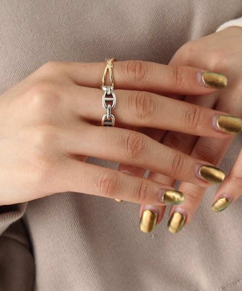 Burner（バーナー）の「【OKUOKU　0909】セットリング（リング・メンズ・A/B/C/D/E/F/G/H/I/J/K/L/M/N/O/P/Q/R/S/T/U/V/W/X/Y・FREE）」の4枚目の写真