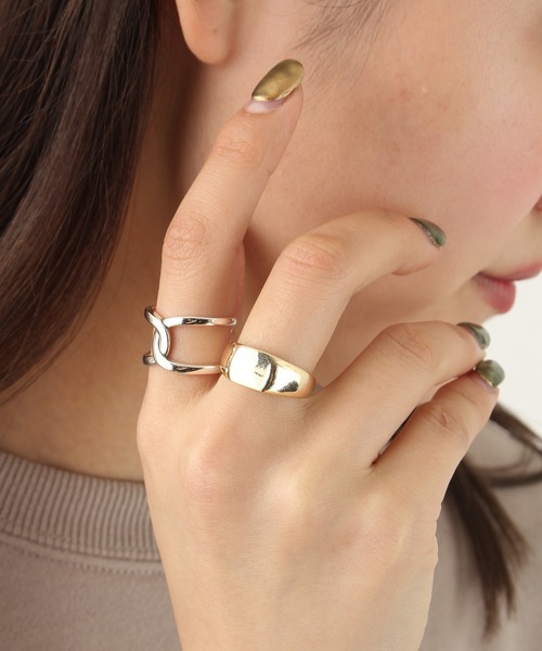 Burner（バーナー）の「【OKUOKU　0909】セットリング（リング・メンズ・A/B/C/D/E/F/G/H/I/J/K/L/M/N/O/P/Q/R/S/T/U/V/W/X/Y・FREE）」の15枚目の写真