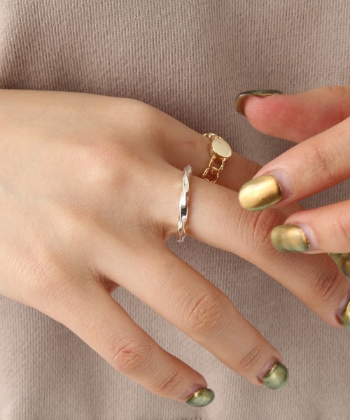 Burner（バーナー）の「【OKUOKU　0909】セットリング（リング・メンズ・A/B/C/D/E/F/G/H/I/J/K/L/M/N/O/P/Q/R/S/T/U/V/W/X/Y・FREE）」の21枚目の写真