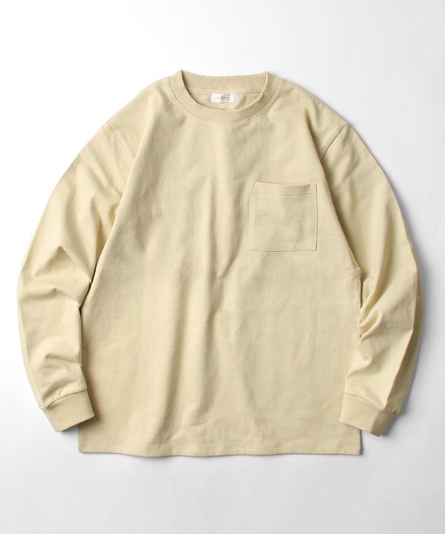 NILWAY(ニルウェイ)の「【USAコットン】マックスヘビーウエイトロンT(11oz)(Tシャツ/カットソー・メンズ・ホワイト/ブラック/ベージュ/カーキ・MEDIUM/LARGE/X-LARGE)」の4枚目の写真