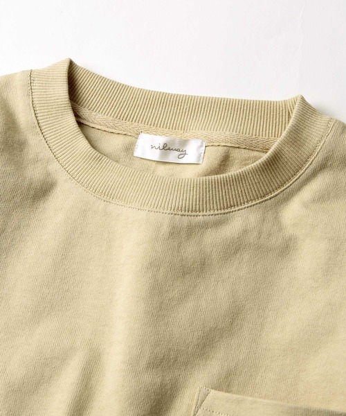 NILWAY(ニルウェイ)の「【USAコットン】マックスヘビーウエイトロンT(11oz)(Tシャツ/カットソー・メンズ・ホワイト/ブラック/ベージュ/カーキ・MEDIUM/LARGE/X-LARGE)」の7枚目の写真