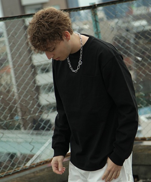 NILWAY(ニルウェイ)の「【USAコットン】マックスヘビーウエイトロンT(11oz)(Tシャツ/カットソー・メンズ・ホワイト/ブラック/ベージュ/カーキ・MEDIUM/LARGE/X-LARGE)」の19枚目の写真