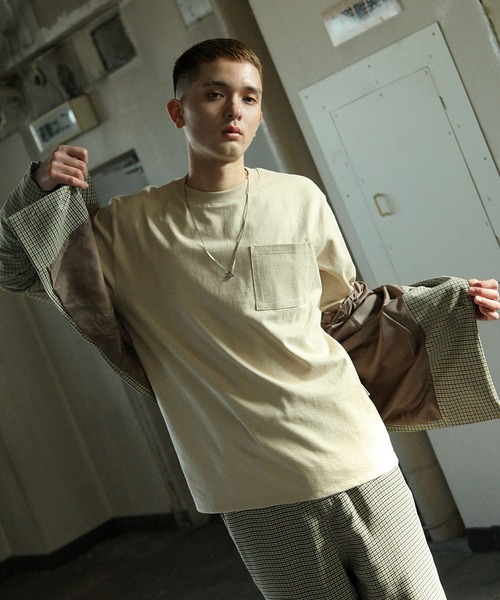 NILWAY(ニルウェイ)の「【USAコットン】マックスヘビーウエイトロンT(11oz)(Tシャツ/カットソー・メンズ・ホワイト/ブラック/ベージュ/カーキ・MEDIUM/LARGE/X-LARGE)」の15枚目の写真