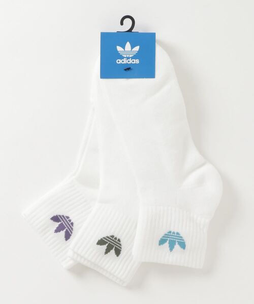 adidas（アディダス）の「ミッドカットクルーソックス 3足組 [MID CREWSOCKS 3P]  / アディダスオリジナルス adidas Originals（ソックス/靴下・メンズ・ホワイト×レッド/ブラック/ホワイト系その他/ホワイト×ブラック/オフホワイト/ホワイト系その他2・LARGE/MEDIUM/SMALL/kids-XXL/X-LARGE）」の9枚目の写真