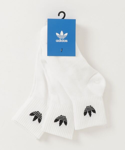 adidas（アディダス）の「ミッドカットクルーソックス 3足組 [MID CREWSOCKS 3P]  / アディダスオリジナルス adidas Originals（ソックス/靴下・メンズ・ホワイト×レッド/ブラック/ホワイト系その他/ホワイト×ブラック/オフホワイト/ホワイト系その他2・LARGE/MEDIUM/SMALL/kids-XXL/X-LARGE）」の14枚目の写真