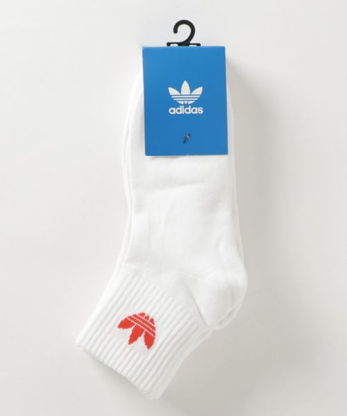 adidas（アディダス）の「ミッドカットクルーソックス 3足組 [MID CREWSOCKS 3P]  / アディダスオリジナルス adidas Originals（ソックス/靴下・メンズ・ホワイト×レッド/ブラック/ホワイト系その他/ホワイト×ブラック/オフホワイト/ホワイト系その他2・LARGE/MEDIUM/SMALL/kids-XXL/X-LARGE）」の8枚目の写真