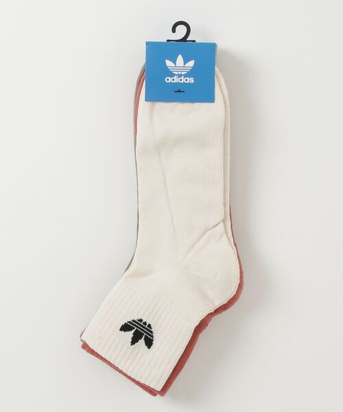 adidas（アディダス）の「ミッドカットクルーソックス 3足組 [MID CREWSOCKS 3P]  / アディダスオリジナルス adidas Originals（ソックス/靴下・メンズ・ホワイト×レッド/ブラック/ホワイト系その他/ホワイト×ブラック/オフホワイト/ホワイト系その他2・LARGE/MEDIUM/SMALL/kids-XXL/X-LARGE）」の17枚目の写真