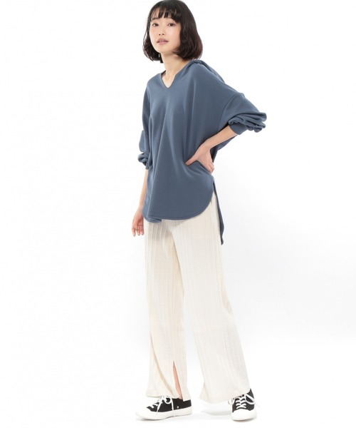 LAKOLE(ラコレ)の「ケーブルジャカードパンツ / LAKOLE(その他パンツ・レディース・オフホワイト/スモーク/キャメル・SMALL/MEDIUM)」の7枚目の写真