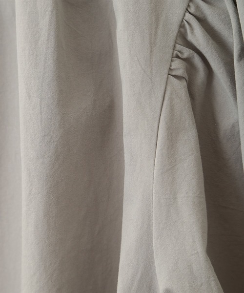 CLANE（クラネ）の「【CLANE(クラネ)】スクープパフトップス　19108-3211（シャツ/ブラウス・レディース・ホワイト/ミント・1）」の6枚目の写真