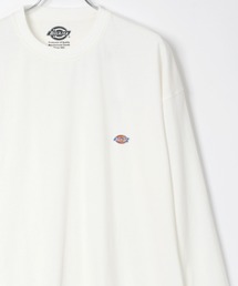 Dickies/ディッキーズ ビッグシルエット ワンポイント ミニロゴワッペン ロングスリーブTシャツ