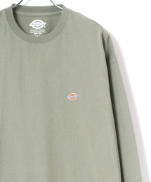 Dickies/ディッキーズ ビッグシルエット ワンポイント ミニロゴワッペン ロングスリーブTシャツ