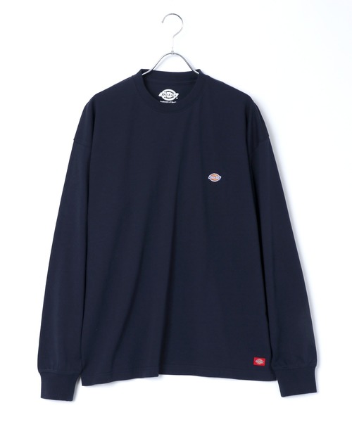 Dickies(ディッキーズ)の「Dickies/ディッキーズ ビッグシルエット ワンポイント ミニロゴワッペン ロングスリーブTシャツ(Tシャツ/カットソー・メンズ・ホワイト/ブラック/ダークグリーン/ベージュ/ネイビー/ブラウン/サックスブルー/グリーン・M/L/XL)」の14枚目の写真