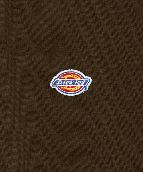 Dickies(ディッキーズ)の「Dickies/ディッキーズ ビッグシルエット ワンポイント ミニロゴワッペン ロングスリーブTシャツ(Tシャツ/カットソー・メンズ・ホワイト/ブラック/ダークグリーン/ベージュ/ネイビー/ブラウン/サックスブルー/グリーン・M/L/XL)」の16枚目の写真