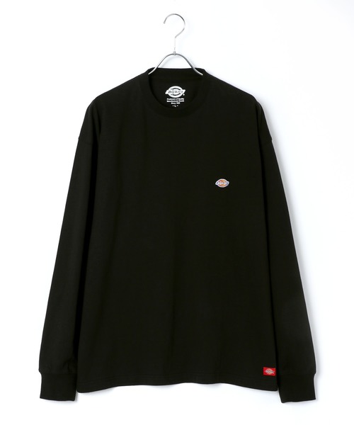Dickies(ディッキーズ)の「Dickies/ディッキーズ ビッグシルエット ワンポイント ミニロゴワッペン ロングスリーブTシャツ(Tシャツ/カットソー・メンズ・ホワイト/ブラック/ダークグリーン/ベージュ/ネイビー/ブラウン/サックスブルー/グリーン・M/L/XL)」の10枚目の写真