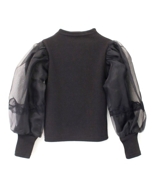 Rora(ローラ)の「オペラ パフ袖 tシャツ(スウェット・キッズ・ブラック・110cm/100cm/120cm/130cm/140cm)」の8枚目の写真
