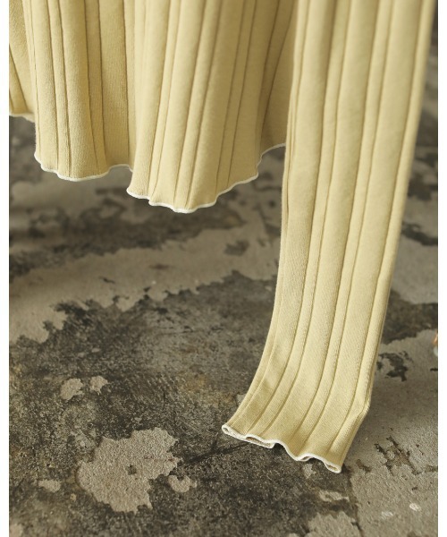 TODAYFUL（トゥデイフル）の「パイピングリブトップス（Tシャツ/カットソー・レディース・グリーン系その他/ネイビー・FREE）」の10枚目の写真