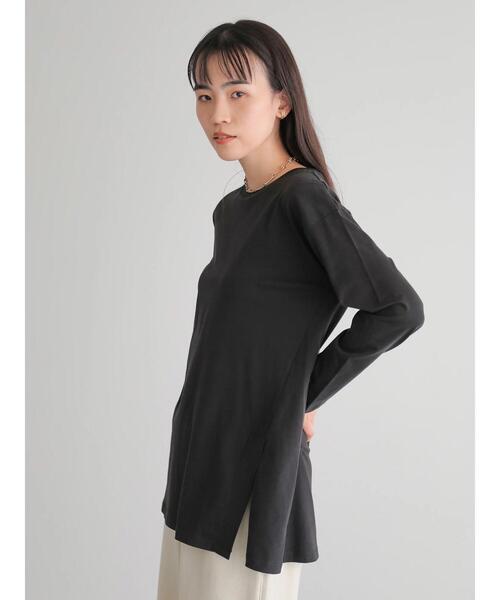 AMERICAN HOLIC（アメリカンホリック）の「サイドスリットイレヘムカットプルオーバー　＊（Tシャツ/カットソー・レディース・アイボリー/ブラック/その他7・FREE）」の4枚目の写真