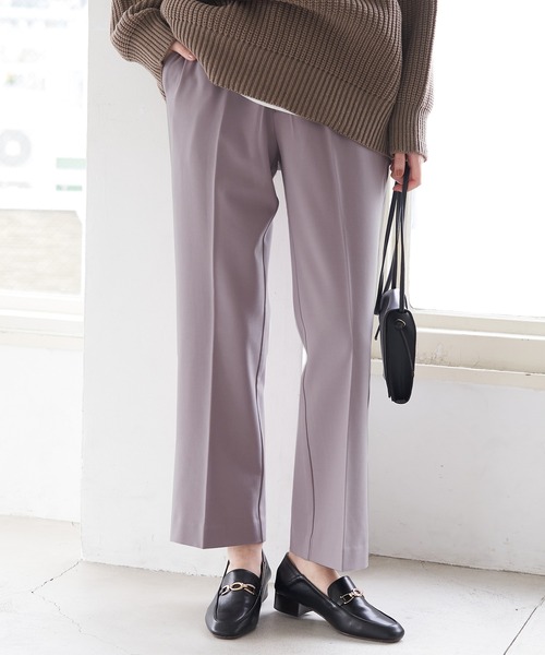 ROPE' PICNIC(ロペピクニック)の「【美脚見え】裏起毛セミフレアパンツ(その他パンツ・レディース・ブラック/ベージュ/ピンク/イエロー・40/38)」の4枚目の写真