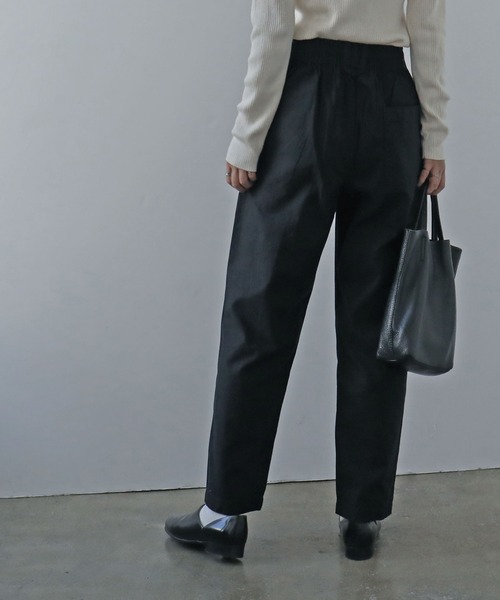 Fashion Letter（ファッションレター）の「ゆったりツイルシェフパンツ（チノパンツ・レディース・ベージュ/カーキ/ブラック・M/L/3L/LL/4L）」の8枚目の写真