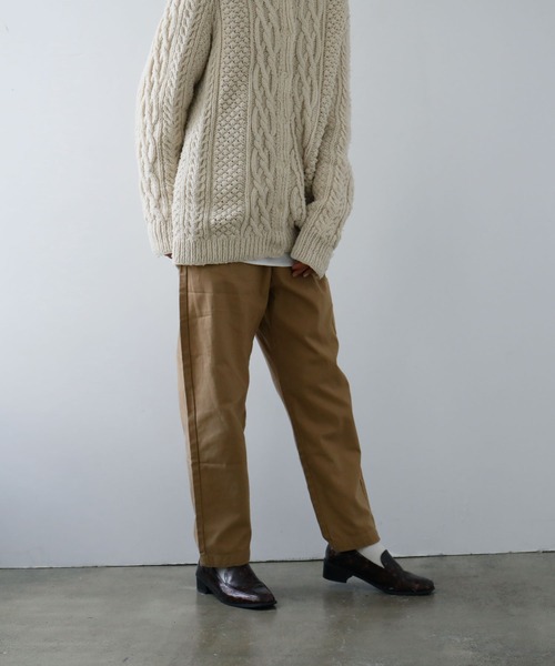 Fashion Letter（ファッションレター）の「ゆったりツイルシェフパンツ（チノパンツ・レディース・ベージュ/カーキ/ブラック・M/L/3L/LL/4L）」の13枚目の写真