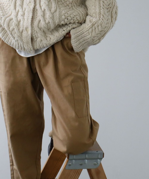 Fashion Letter（ファッションレター）の「ゆったりツイルシェフパンツ（チノパンツ・レディース・ベージュ/カーキ/ブラック・M/L/3L/LL/4L）」の14枚目の写真