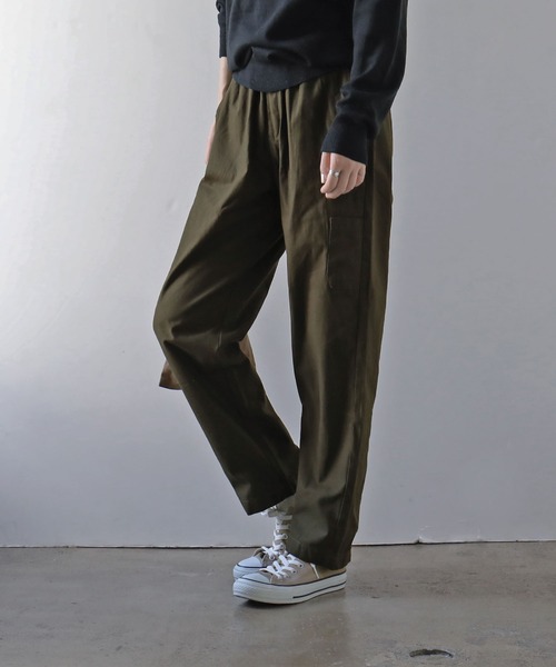 Fashion Letter（ファッションレター）の「ゆったりツイルシェフパンツ（チノパンツ・レディース・ベージュ/カーキ/ブラック・M/L/3L/LL/4L）」の16枚目の写真