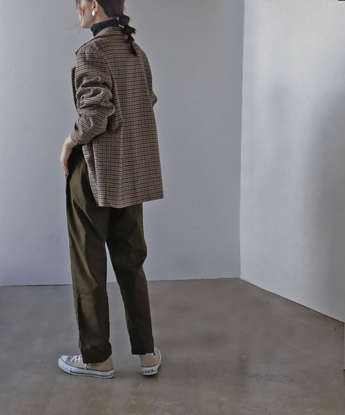 Fashion Letter（ファッションレター）の「ゆったりツイルシェフパンツ（チノパンツ・レディース・ベージュ/カーキ/ブラック・M/L/3L/LL/4L）」の19枚目の写真