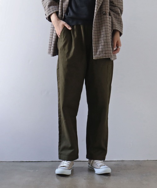 Fashion Letter（ファッションレター）の「ゆったりツイルシェフパンツ（チノパンツ・レディース・ベージュ/カーキ/ブラック・M/L/3L/LL/4L）」の18枚目の写真