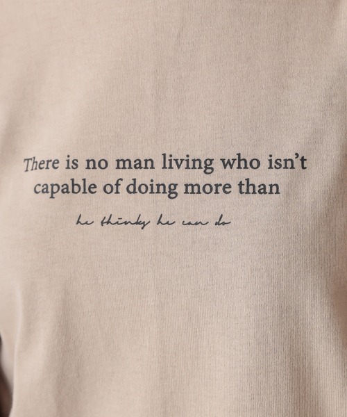 natural couture（ナチュラルクチュール）の「重ね着しやすいシャツテールロゴT Mサイズ（Tシャツ/カットソー・レディース・ブラック/ベージュ/アイボリー・MEDIUM）」の21枚目の写真