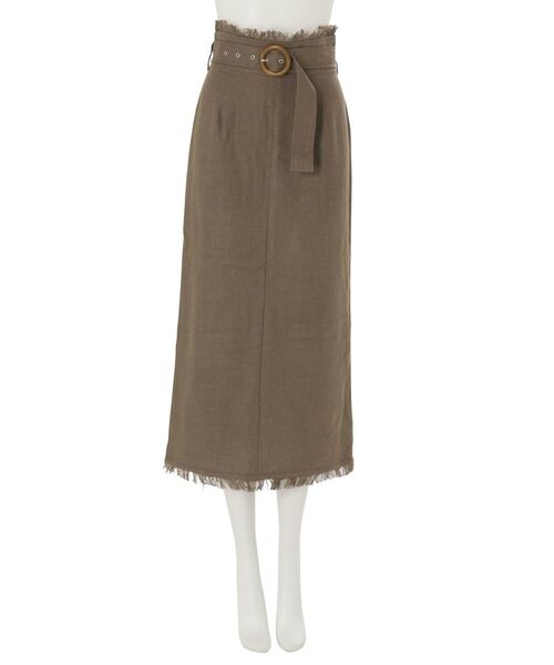 MURUA（ムルーア）の「バックスリットフリンジスカート（スカート・レディース・ブラウン/アイボリー/ブラック・2/1）」の18枚目の写真