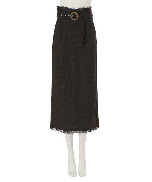 MURUA（ムルーア）の「バックスリットフリンジスカート（スカート・レディース・ブラウン/アイボリー/ブラック・2/1）」の19枚目の写真