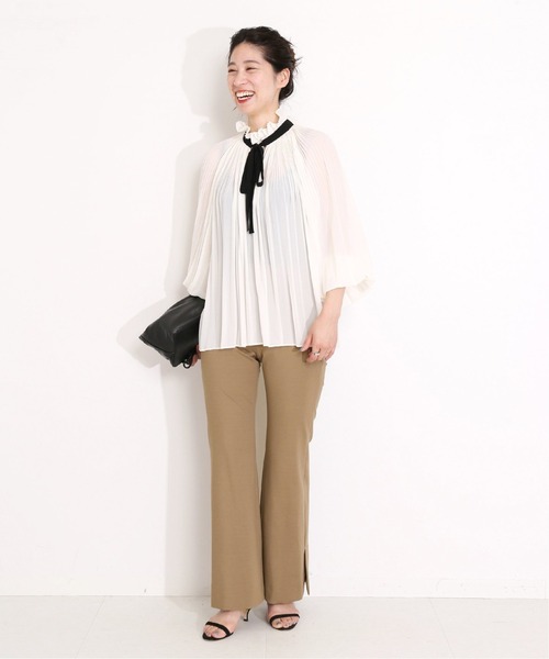 VERMEIL par iena ミラノリブスリット入りパンツ 36 VERMEIL par iena ミラノリブスリット入りパンツ 36