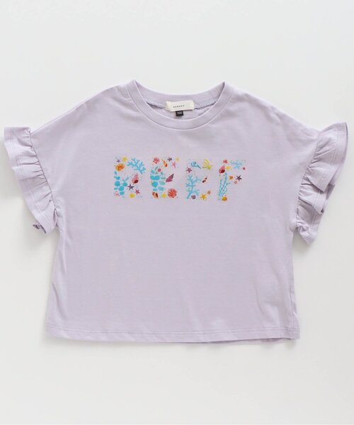 Seraph(セラフ)の「4色2柄モチーフロゴプリントTシャツ(Tシャツ/カットソー・キッズ・ピンク/サックスブルー/オフホワイト/ラベンダー・110/120/95/100/80/90/140/130)」の3枚目の写真