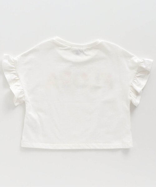 Seraph(セラフ)の「4色2柄モチーフロゴプリントTシャツ(Tシャツ/カットソー・キッズ・ピンク/サックスブルー/オフホワイト/ラベンダー・110/120/95/100/80/90/140/130)」の12枚目の写真