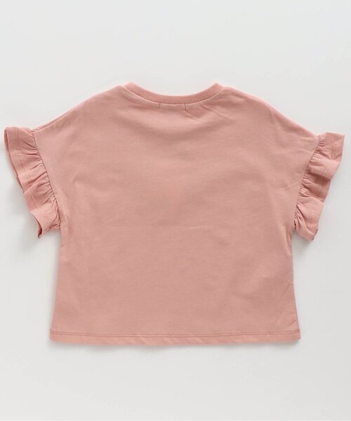 Seraph(セラフ)の「4色2柄モチーフロゴプリントTシャツ(Tシャツ/カットソー・キッズ・ピンク/サックスブルー/オフホワイト/ラベンダー・110/120/95/100/80/90/140/130)」の11枚目の写真