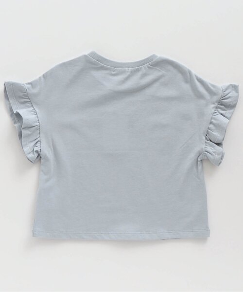 Seraph(セラフ)の「4色2柄モチーフロゴプリントTシャツ(Tシャツ/カットソー・キッズ・ピンク/サックスブルー/オフホワイト/ラベンダー・110/120/95/100/80/90/140/130)」の10枚目の写真