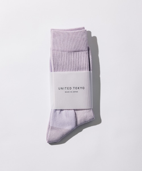 UNITED TOKYO（ユナイテッドトウキョウ）の「パワーフィットコットンソックス（ソックス/靴下・メンズ・イエロー/パープル/グレー/ブラック/グレイッシュベージュ/ベージュ/オフホワイト/アイボリー/カーキ・FREE）」の8枚目の写真