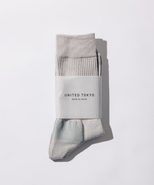 UNITED TOKYO（ユナイテッドトウキョウ）の「パワーフィットコットンソックス（ソックス/靴下・メンズ・イエロー/パープル/グレー/ブラック/グレイッシュベージュ/ベージュ/オフホワイト/アイボリー/カーキ・FREE）」の5枚目の写真